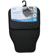 Wholesale - 4pc BLACK CAR FLOOR MATS C/P 10, UPC: 826942164958